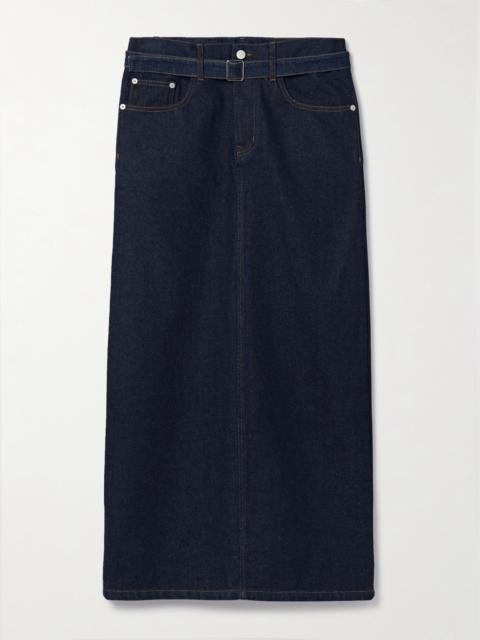 Proenza Schouler Calder Belted Denim Maxi Skirt