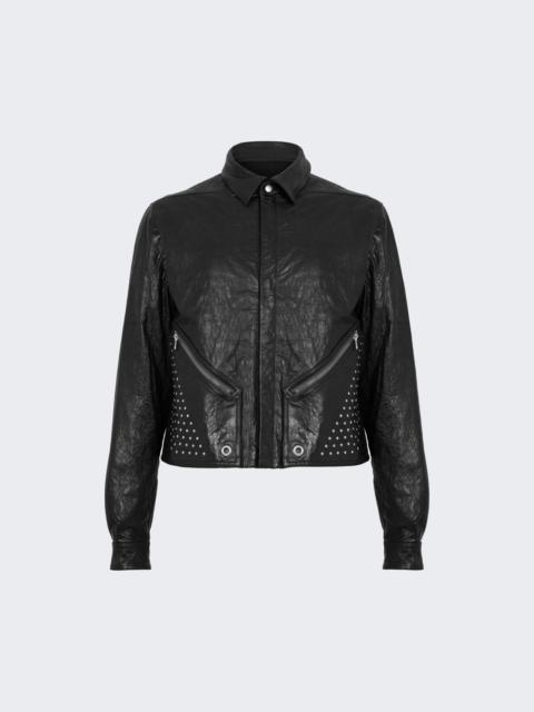 Rick Owens Tour Alice Leather Shirt Jacket Black