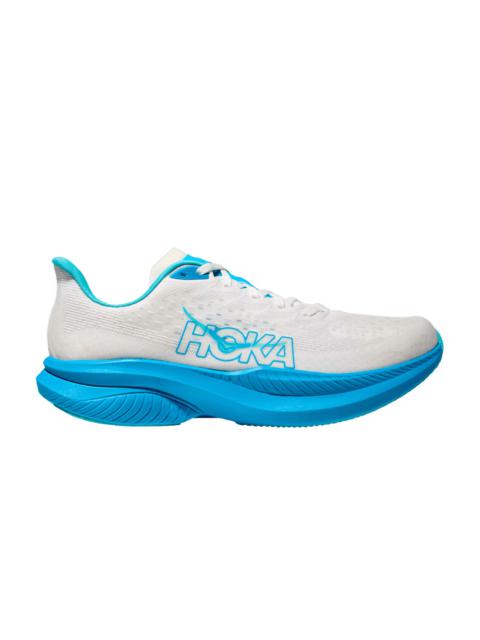 HOKA Mach 6 'White Skyward Blue'