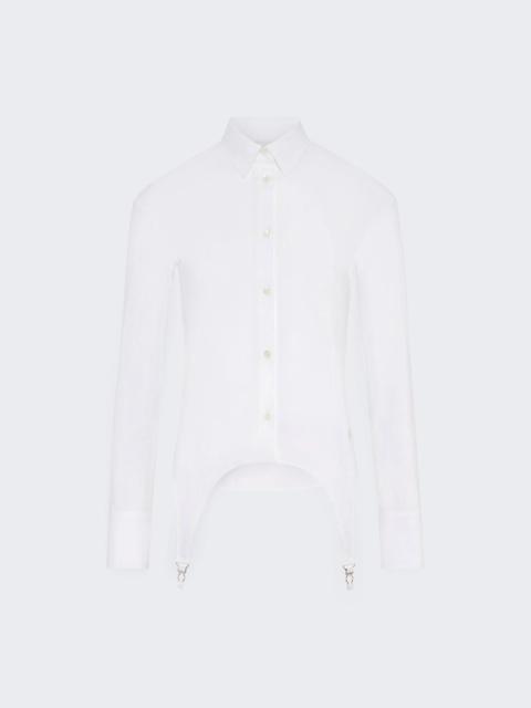 Jean Paul Gaultier Porte Jarretelles Shirt White