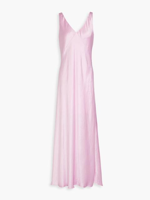 Other Designers Crinkled-satin maxi dress