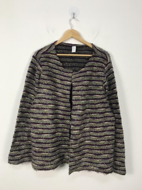 Other Designers Over The Stripes - Unbranded Mohair Butterfly Single Button Knit Cardigan #2838