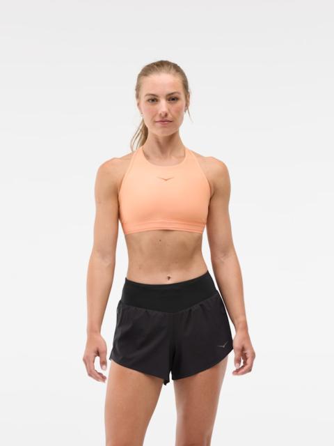 HOKA Women's Hupana Sports Bra in Pale Tangerine