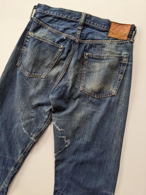 The Real McCoys Joe Mccoy distressed selvedge jeans