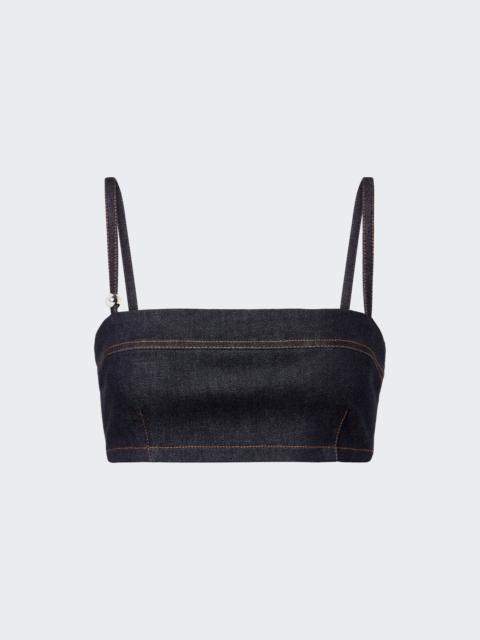JACQUEMUS Le Bandeau Bisou De-nimes Dark Navy
