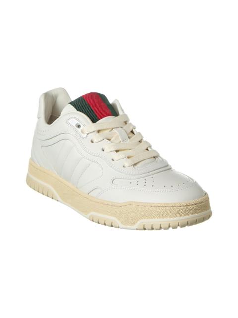 GUCCI Gucci Re-Web Leather Sneaker