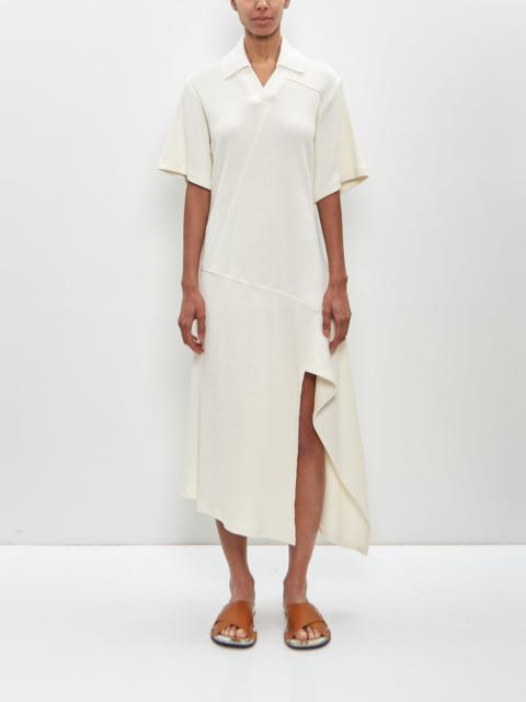 Plan C Cotton Knit Collar Dress