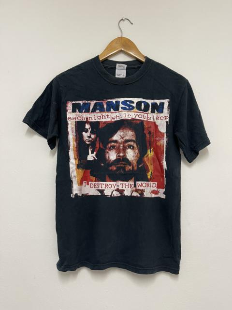 Other Designers Vintage - Vintage 90’s Manson “ Terror Worldwide OG T-Shirt n2