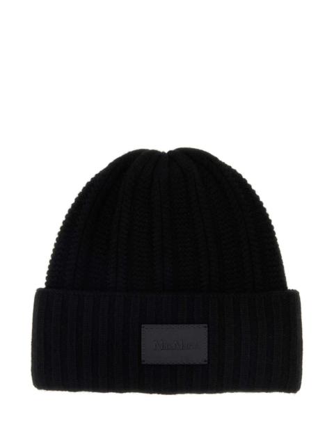 Max Mara Max Mara Women Black Cashmere Macbeth Beanie Hat
