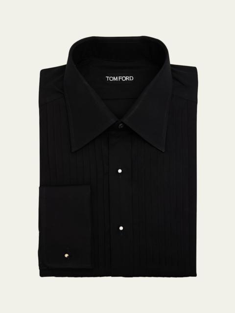 TOM FORD Men's Cotton Plisse Dress Shirt