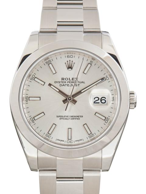 ROLEX Pre-owned Rolex Datejust 41 Steel 126300 Silver Dial