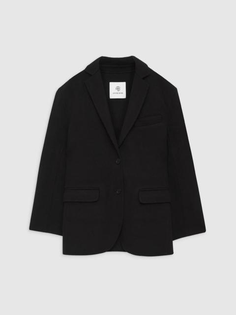 ANINE BING Quinn Blazer - Black Cashmere Blend