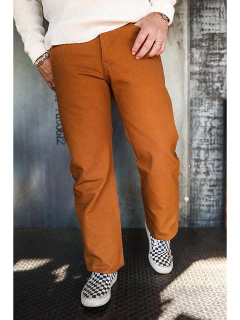 Iron Heart 17OZ DUCK SLIM STRAIGHT CUT JEANS - BROWN IH-666D