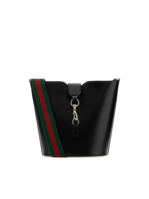 GUCCI Gucci Black Leather Small Bucket Bag