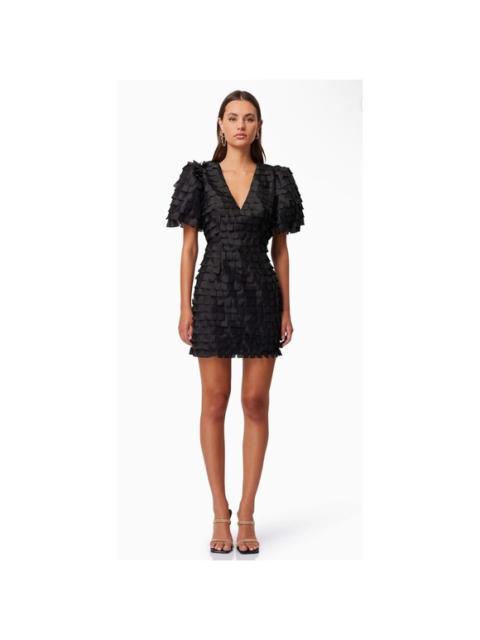 Other Designers NWT Elliatt Hailey Textured 3D Mini Dress In Black Sz Small $288