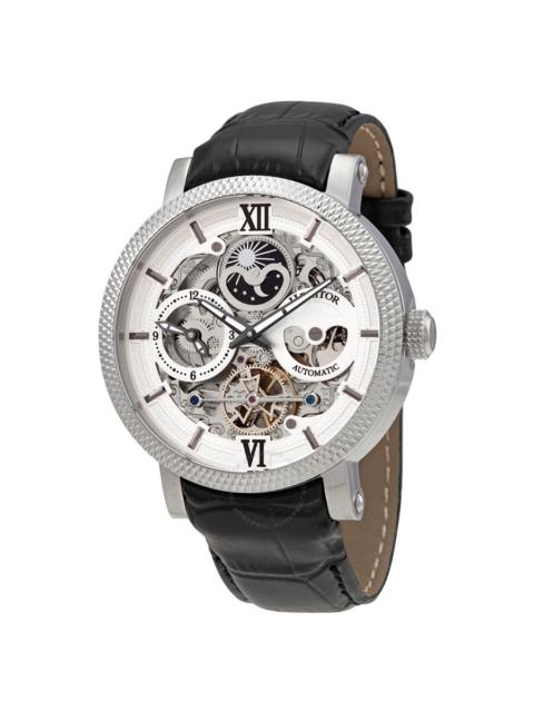 Other Designers Heritor Aries Automatic Silver Skeleton Dial Men's Watch HR4404