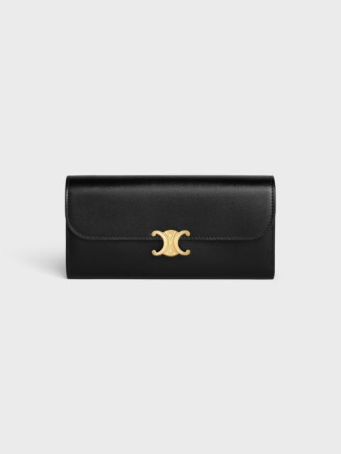 CELINE LARGE WALLET TRIOMPHE in Shiny calfskin