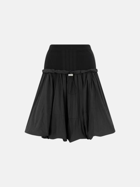 THE ATTICO BLACK MIDI SKIRT