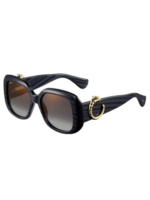 Cartier Cartier Panthere C Grey Square Ladies Sunglasses CT0471S 003 54