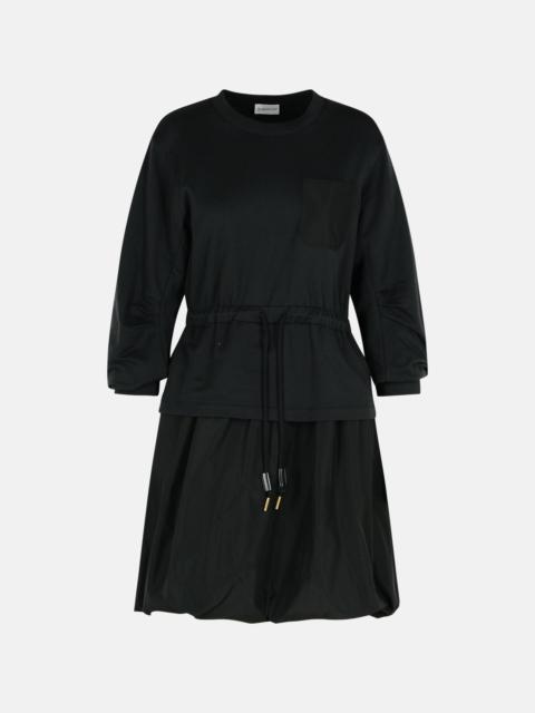 Moncler BLACK COTTON DRESS