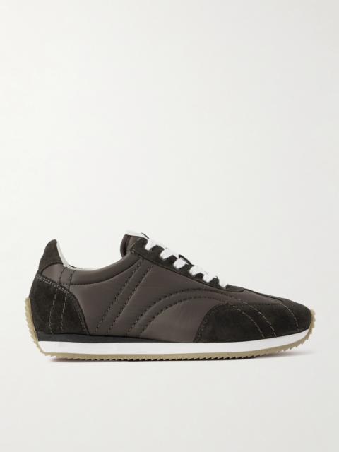 TOTEME The Sport Suede And Shell Sneakers