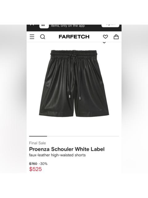 Proenza Schouler Faux Leather Shorts