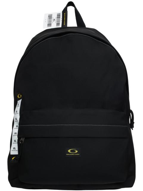 BALENCIAGA BLACK LOGO BACKPACK