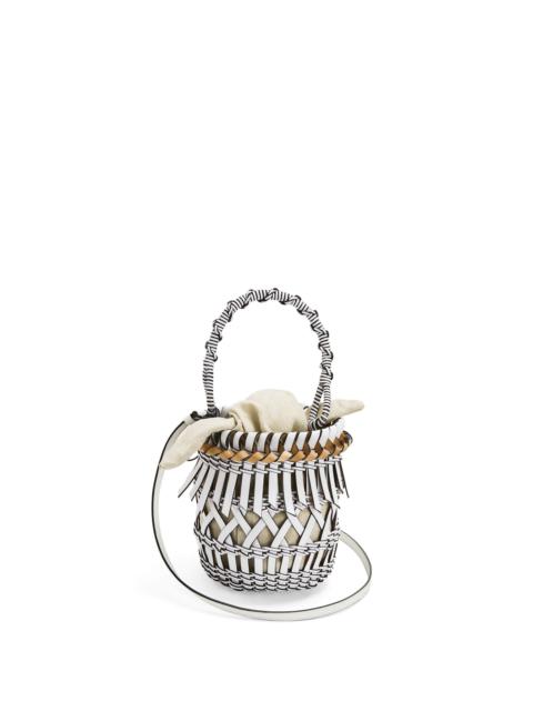 Small Fringes Bucket bag in calfskin