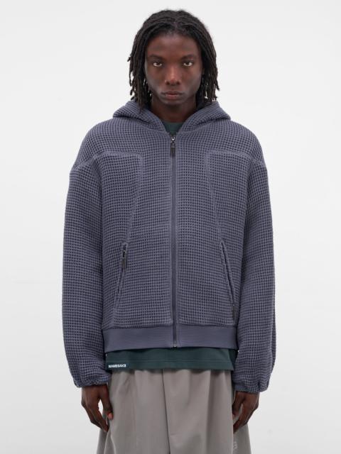 NAMESAKE Earl Blue Waffle Knit Hoodie