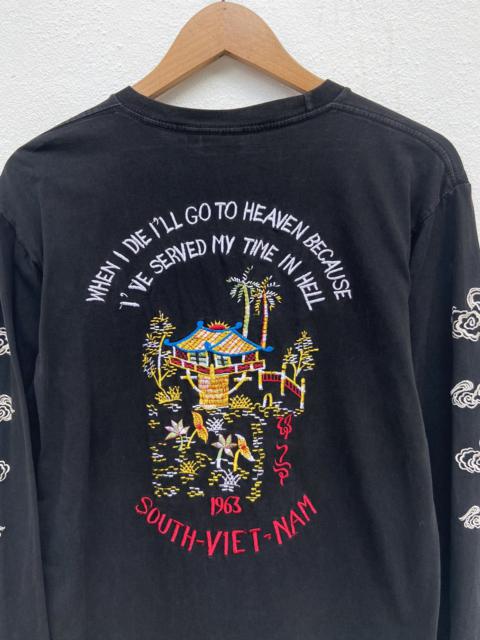 Other Designers Vintage Sukajan t shirt long sleeve Vietnam war