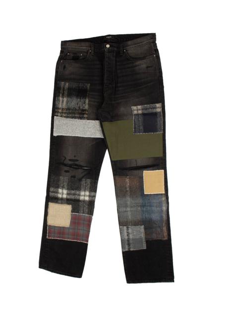AMIRI Loose Mohair Patch Jeans