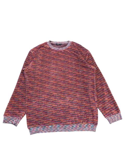 Missoni Vintage 90s Missoni Terry Cloth Long Sleeve Knit Crewneck