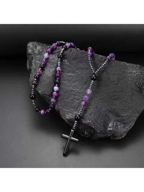 Other Designers Japanese Brand - Cross Rosmary Beaded Neclace