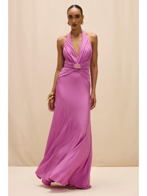 PatBO GISELE JERSEY BACK SLIT MAXI DRESS