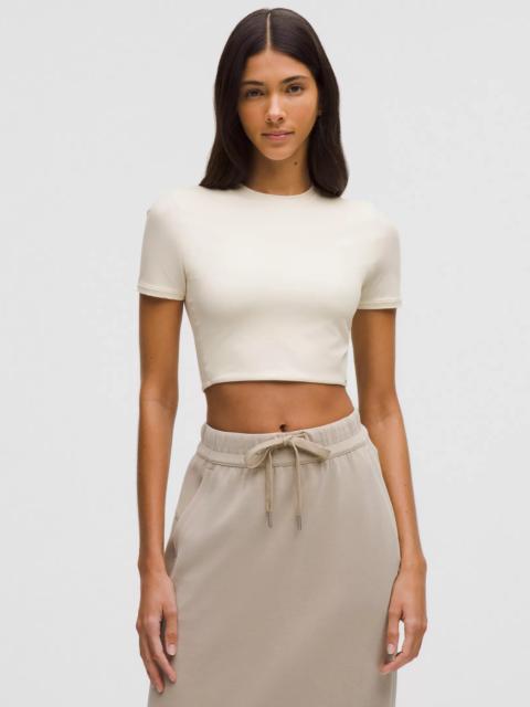 lululemon Wundermost Ultra-Soft Nulu Crewneck Cropped T-Shirt