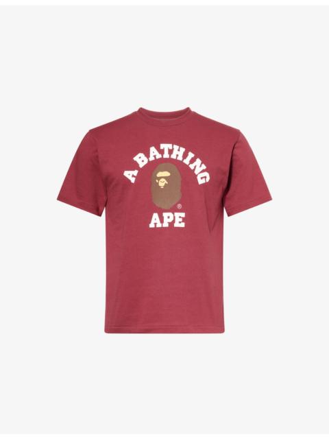 A BATHING APE® Bape College Graphic-Print Cotton-Jersey T-Shirt