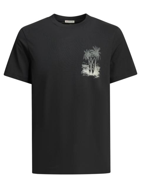 Moncler Moncler Crew-neck T-shirt Blue Men