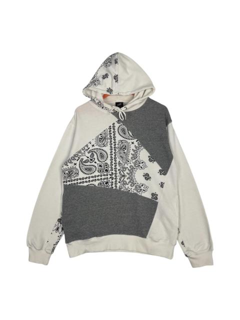 Other Designers Japanese Brand - B One Soul Badana Paisley Patchwork Style Pullover Hoodie