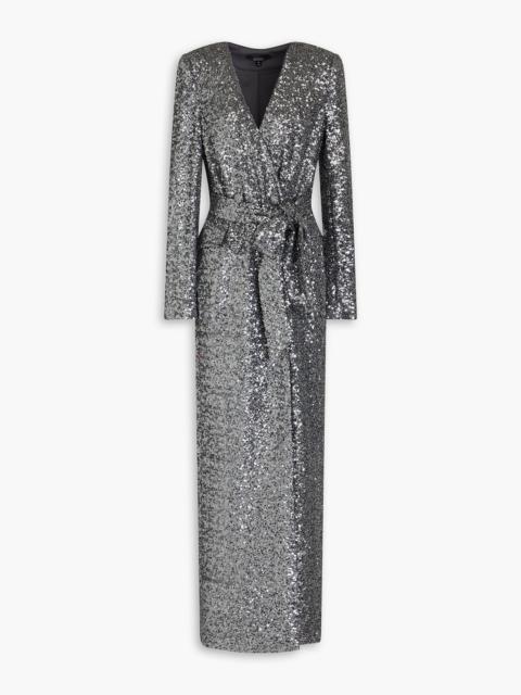 Other Designers Sequined stretch-tulle gown