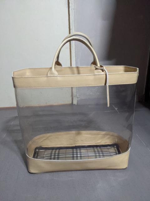 Other Designers Vintage - BURBERRY NOVACHECK TRANSPARENT HYBRID BAG PREMIUM MATERIAL