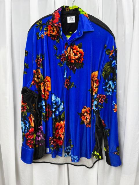 VETEMENTS Vetements Men's Floral Velvet Button-Down Shirt