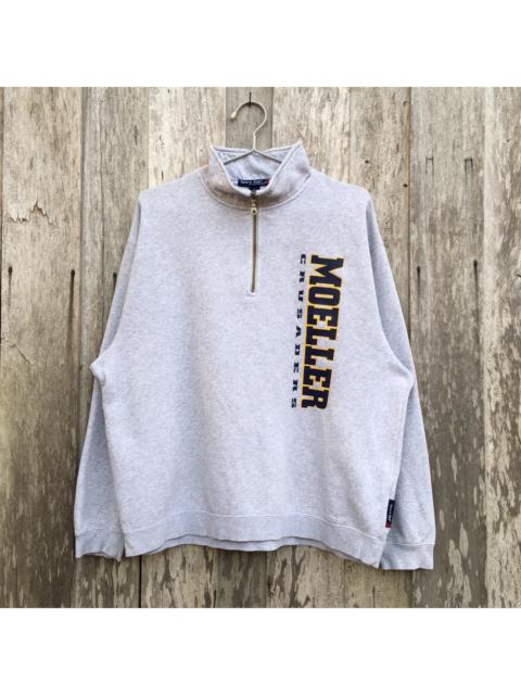 Other Designers Vintage - Vintage MLB Moeller Crusaders Spell Out Half Zip Sweatshirt