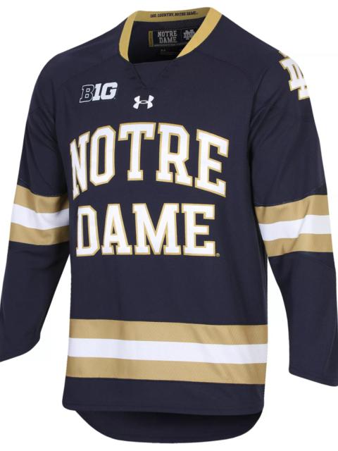 Under Armour Under Armour Youth Notre Dame Fighting Irish Navy Replica Hockey Jersey