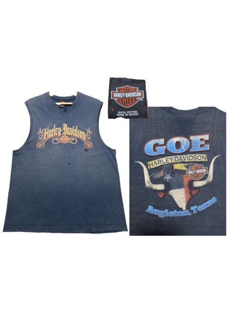 Other Designers Harley Davidson × Vintage - Vintage Harley Davidson Angleton Texas Sleeveless