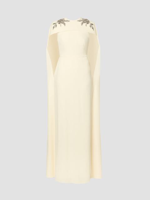 Erdem CAPE DETAIL GOWN