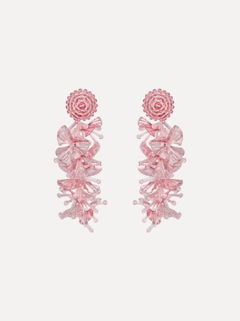 Oscar de la Renta SEQUIN TASSEL CLIP-ON EARRINGS
