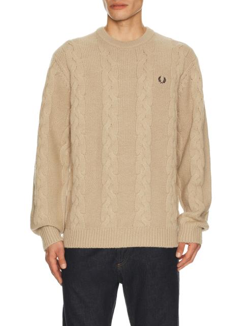 Fred Perry Chunky Cable Knit Jumper