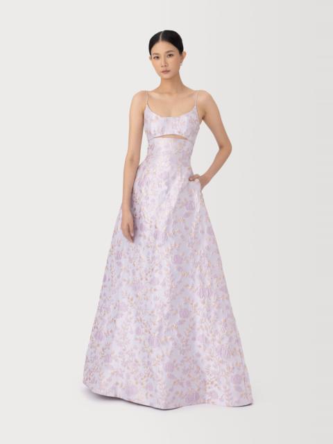 SAU LEE JACINDA JACQUARD GOWN
