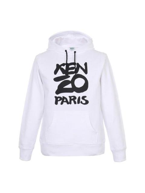 Men's KENZO Alphabet Logo Printing hooded Sports White FA5-5SW165-4ME-01