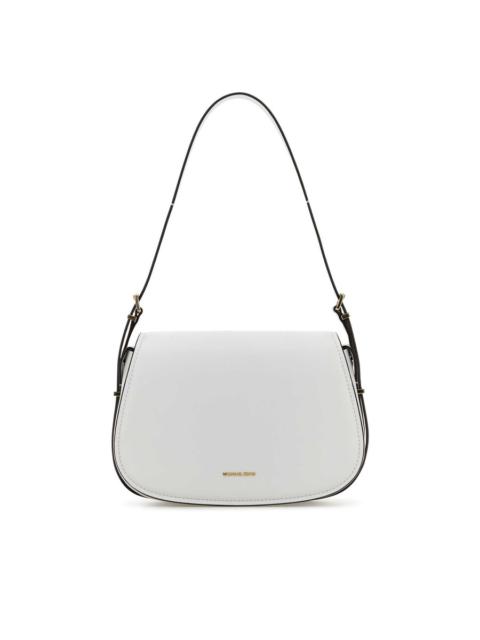 MICHAEL KORS Michael Kors White Leather Moore Shoulder Bag